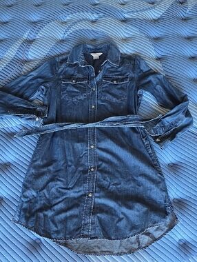 French Cnnection Denim Look Dress Size US 2 or Xxs